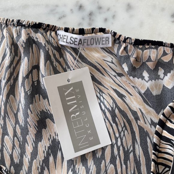 Chelsea Flower Printed Silk Halter Tank - Picture 14 of 14